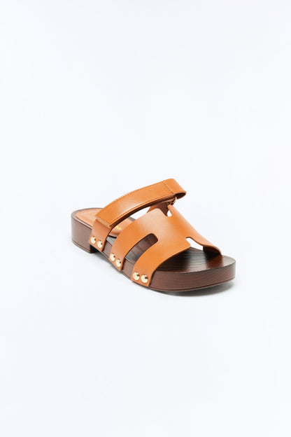Dutton Wood Sandals - Tan