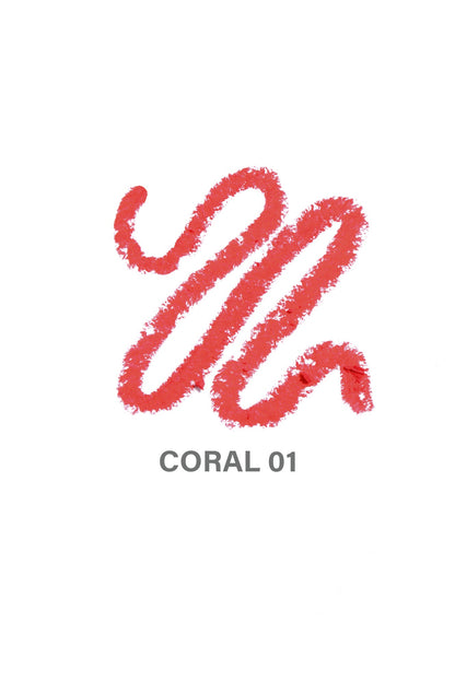 NOVABEAUTY 2 in 1 Snatched Lip Liner - Coral 01