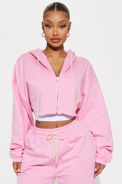 On The Way Sweatpant Set - Pink