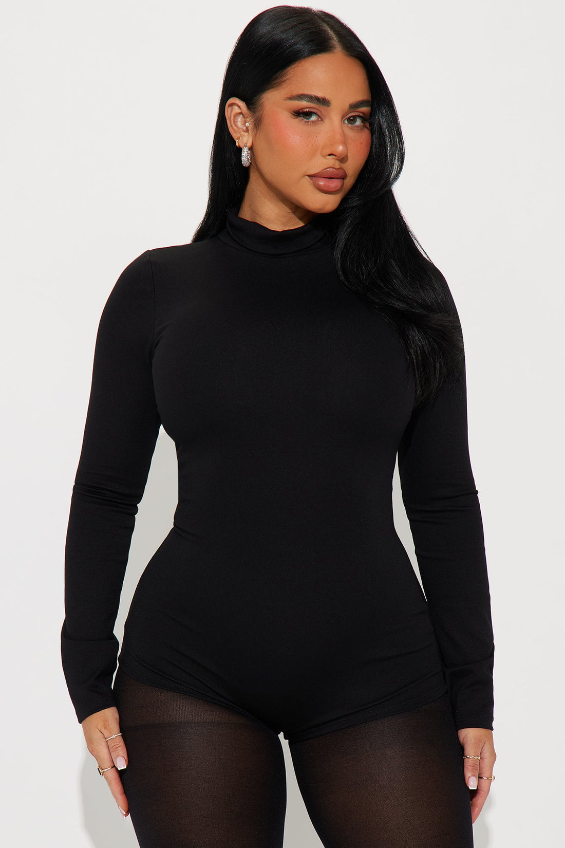 Natasha Micro Short Romper - Black