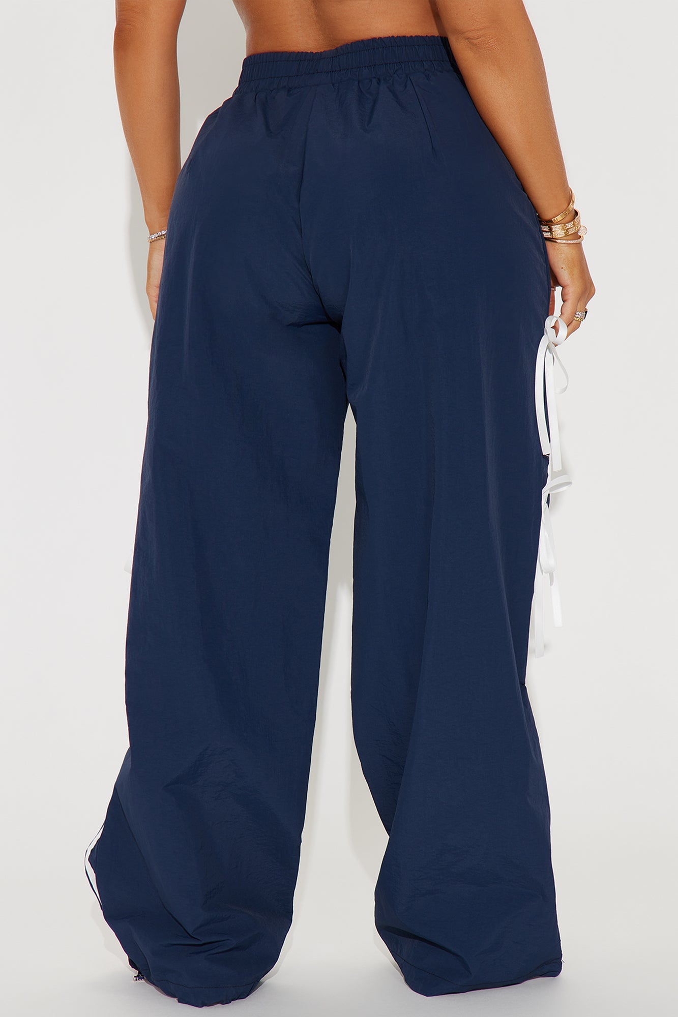Cindy Windbreaker Track Pant - Navy