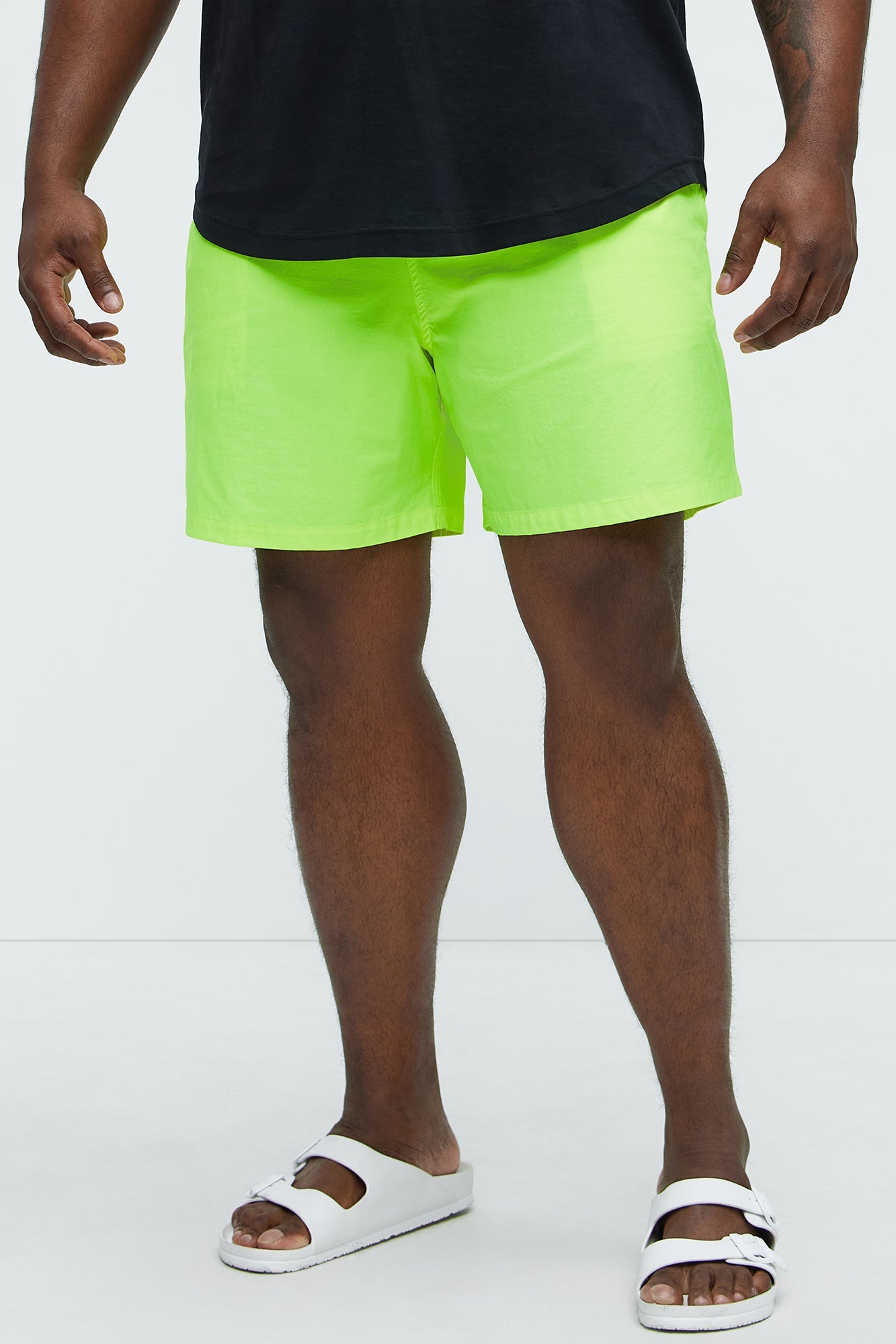 Montez Stretch Swim Trunk 7″ - Neon Yellow