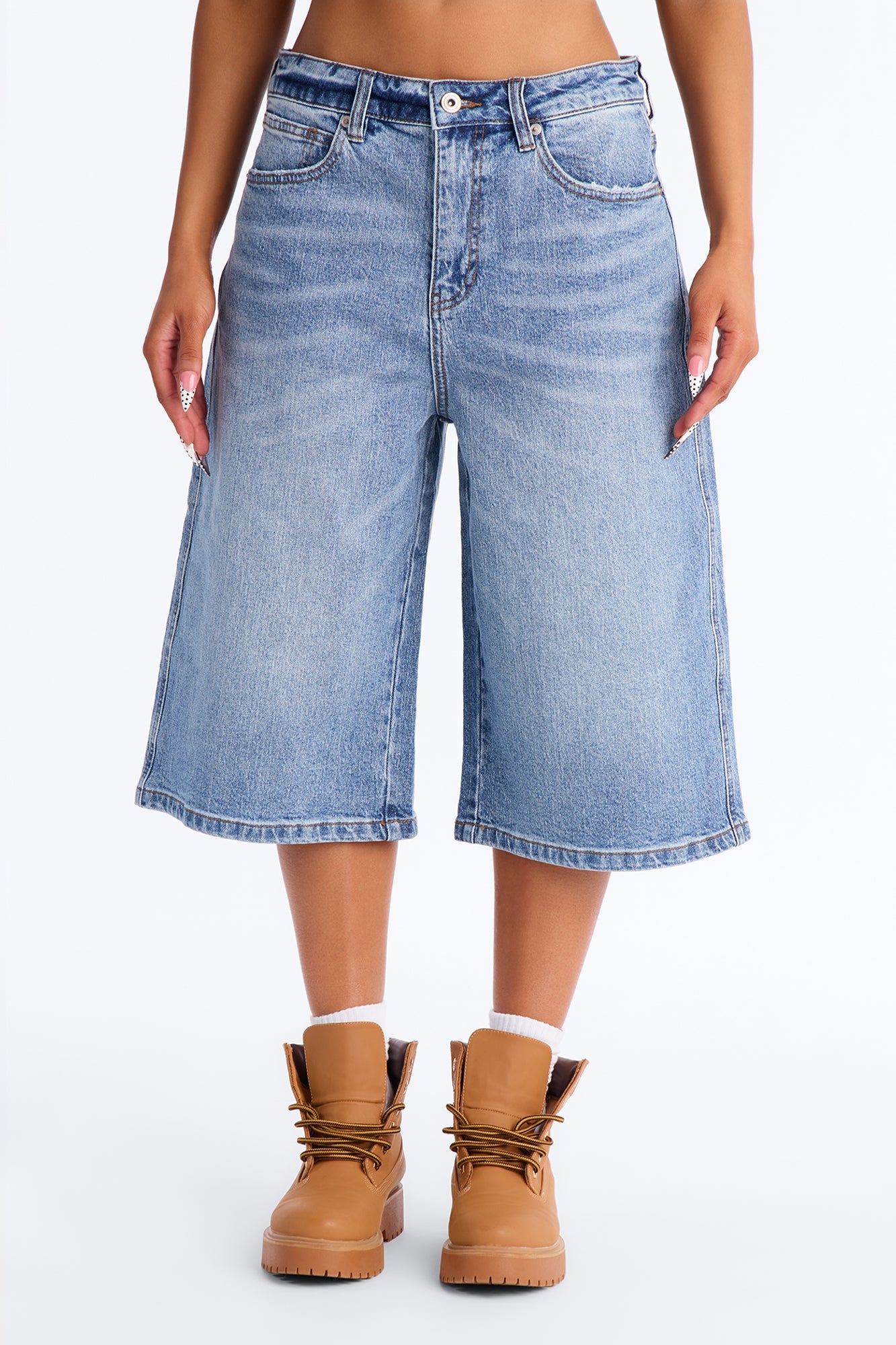 Brighton Basic Denim Jorts - Medium Wash
