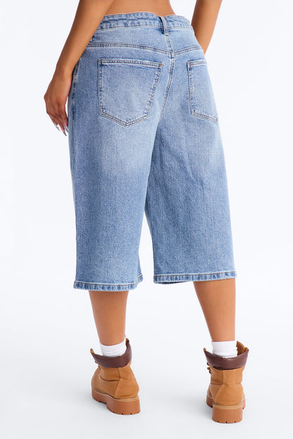 Brighton Basic Denim Jorts - Medium Wash