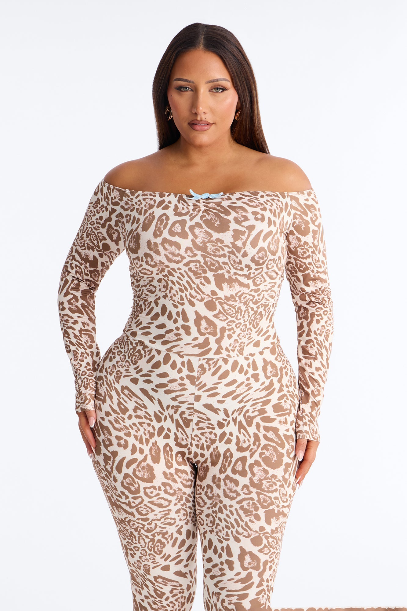 Jessica Capri Jumpsuit - Brown/combo