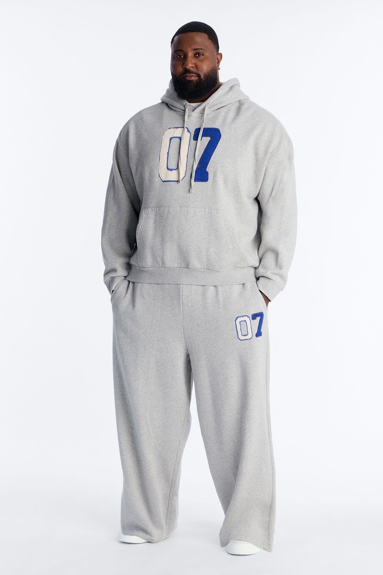 Mellow Patch Hoodie - Heather Grey
