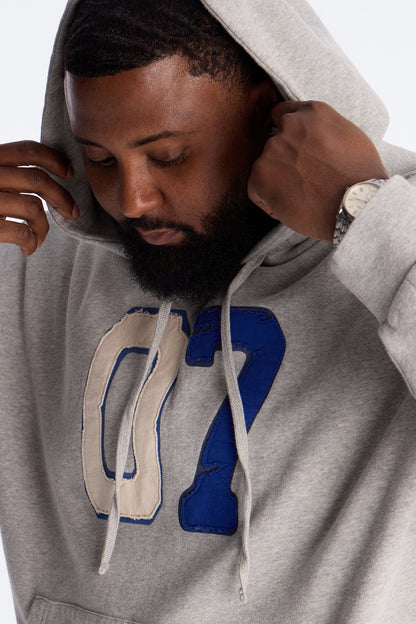 Mellow Patch Hoodie - Heather Grey