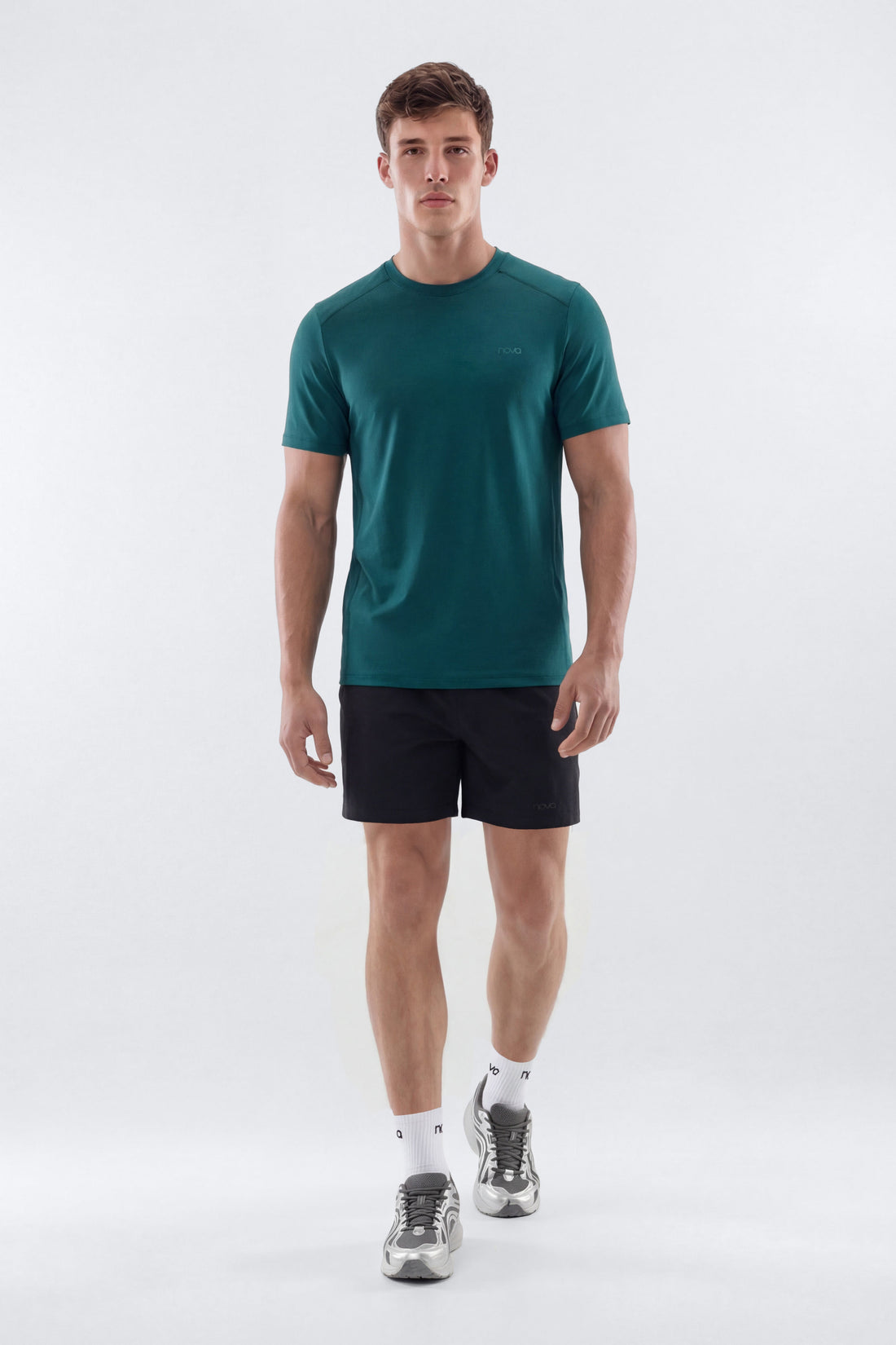 HexTech™ Crew Neck Active Top - Hunter Green
