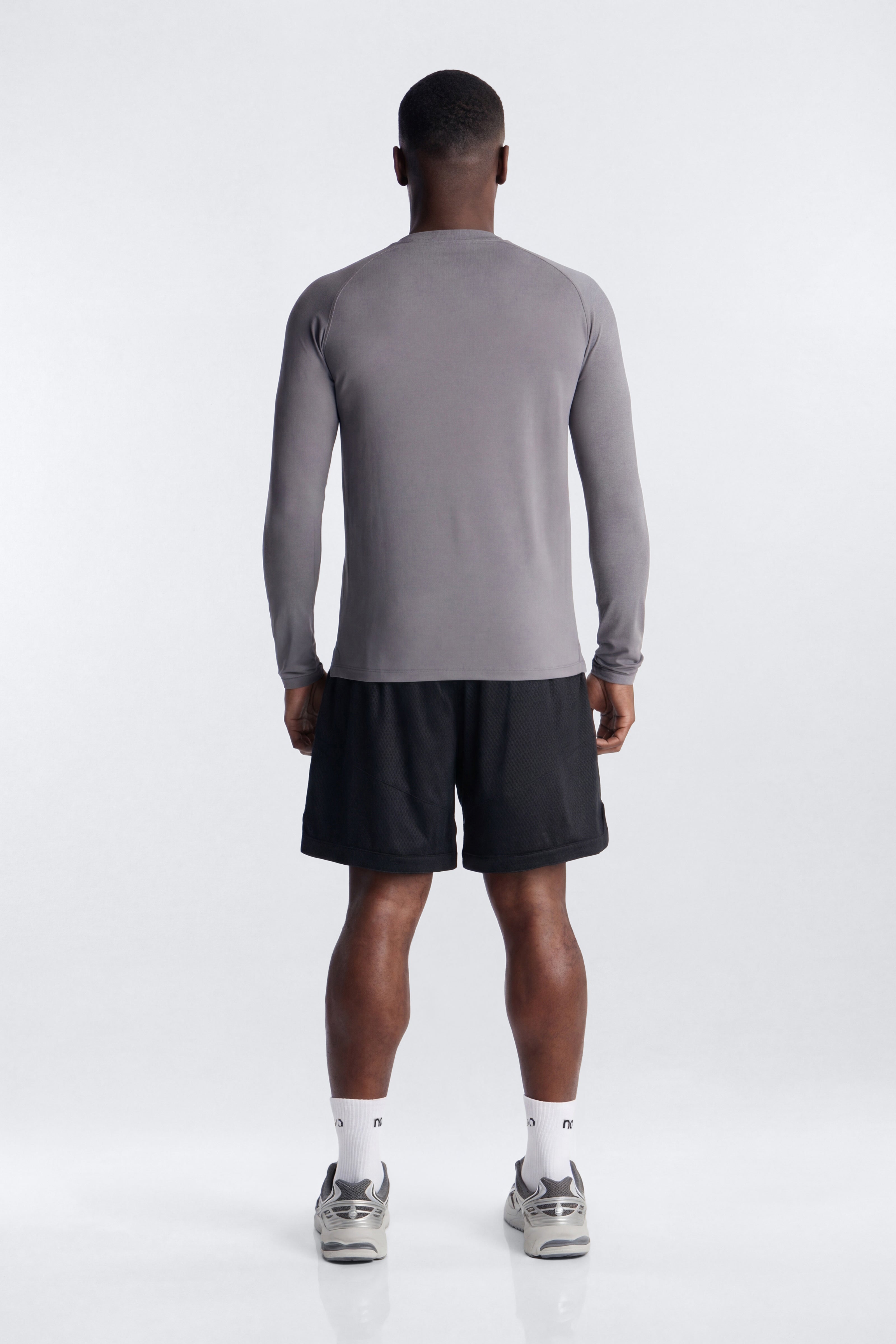 HexTech™ Long Sleeve Active Top - Grey