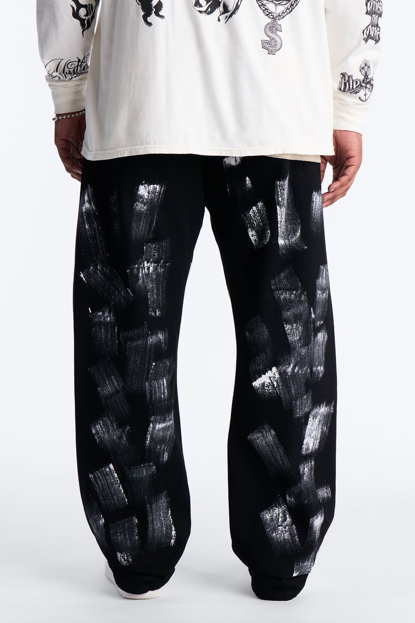 Straight Street Strokes Jeans - Black