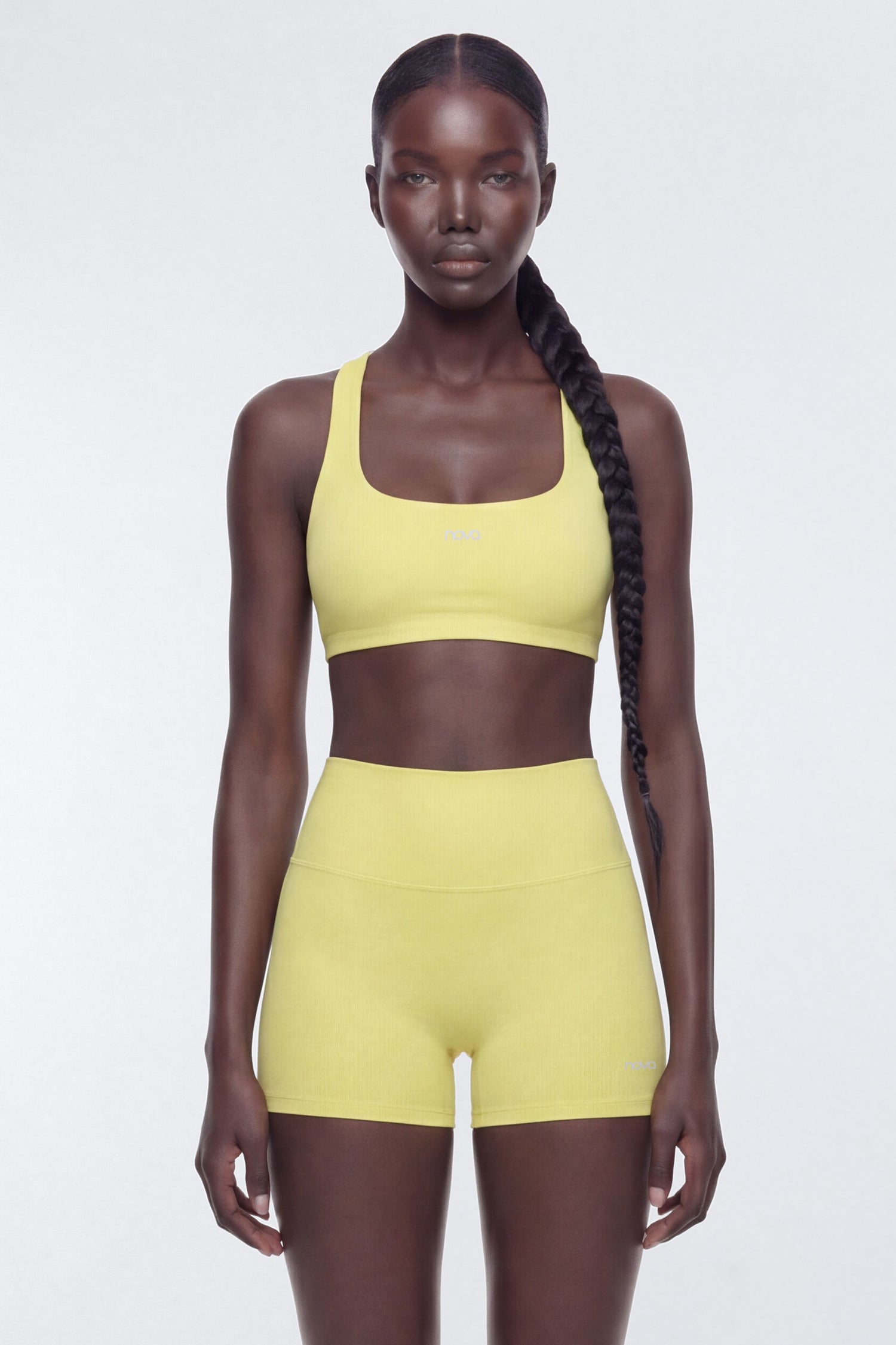 AirSculpt™ Racer Back Sports Bra - Yellow