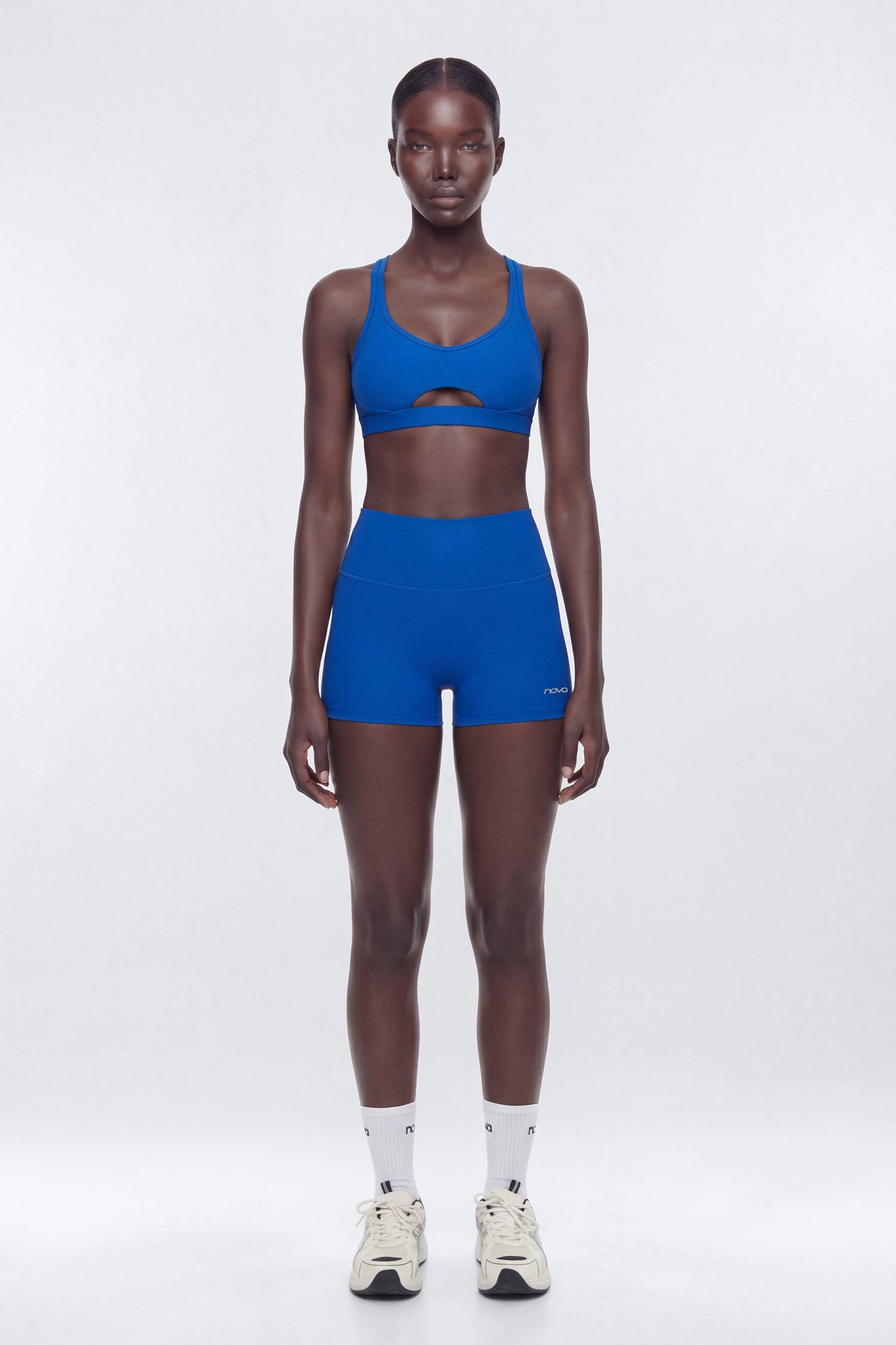 AirSculpt™ 3″ Mid Rise Biker Short - CobaltBlue
