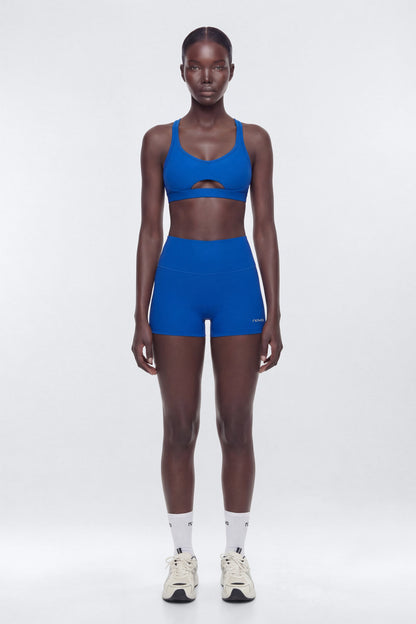 AirSculpt™ 3″ Mid Rise Biker Short - CobaltBlue