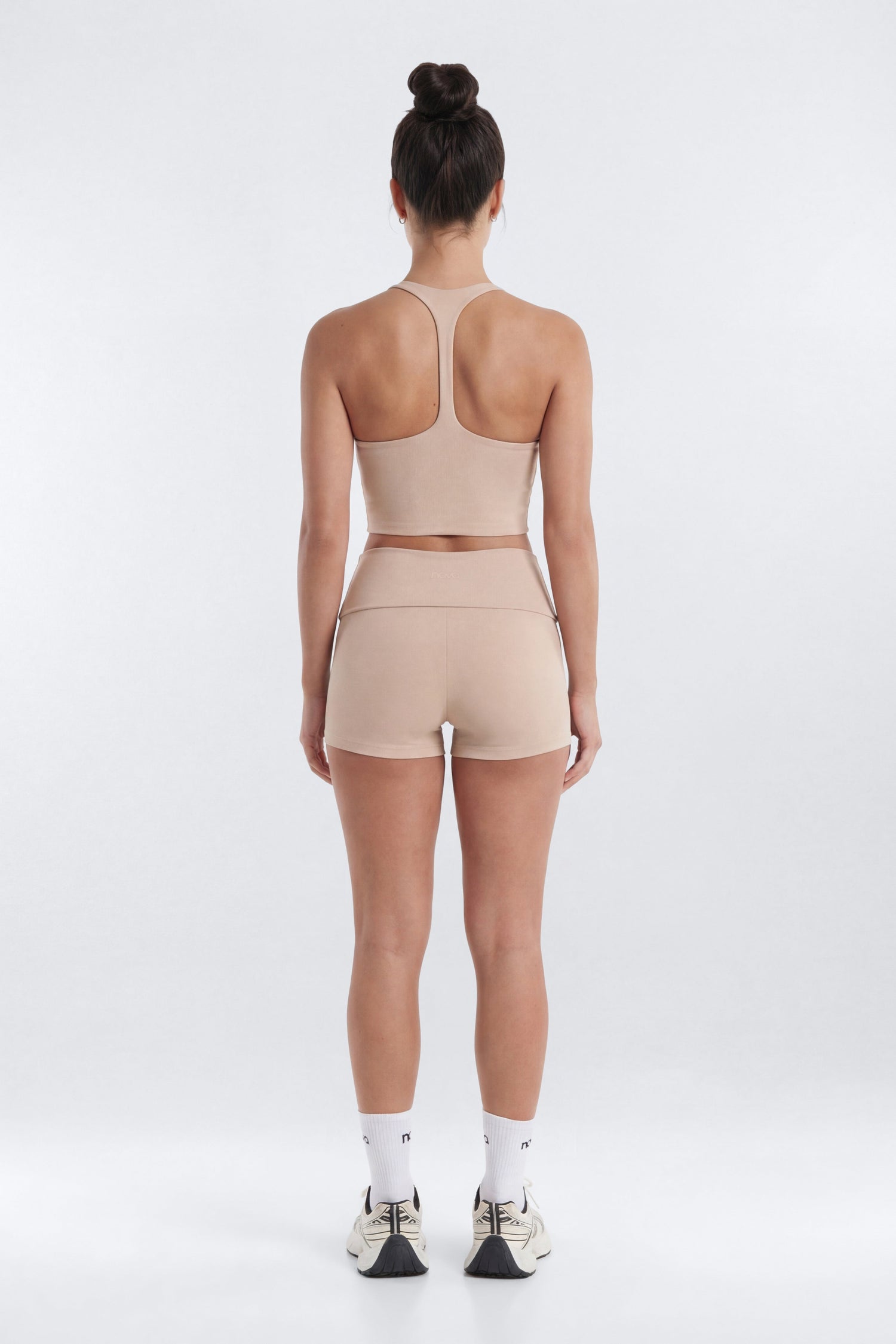 ButterSoft™ 3″ Foldover Biker Short - Stone