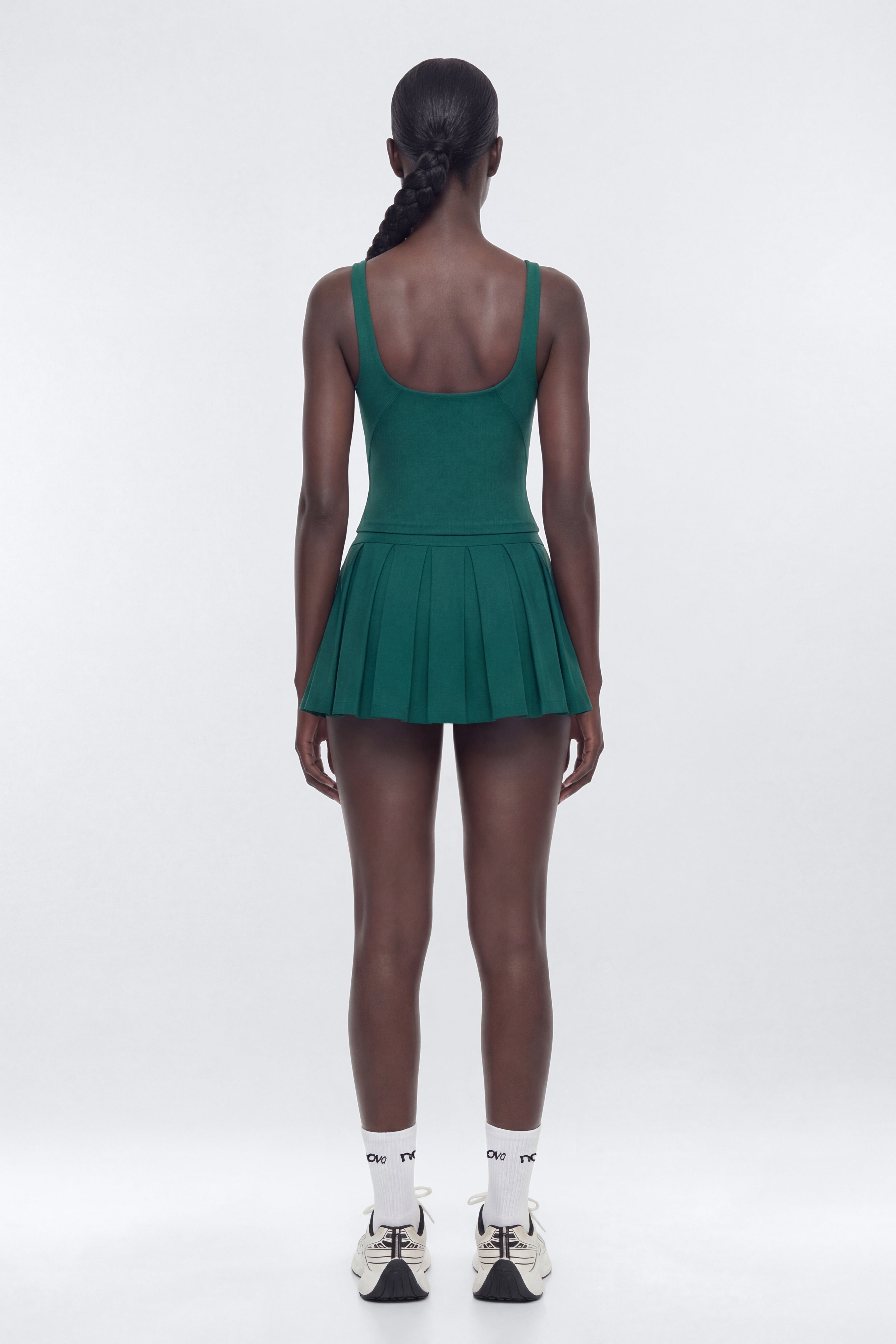 ProStretch™ Pleated Mini Skort - Hunter Green