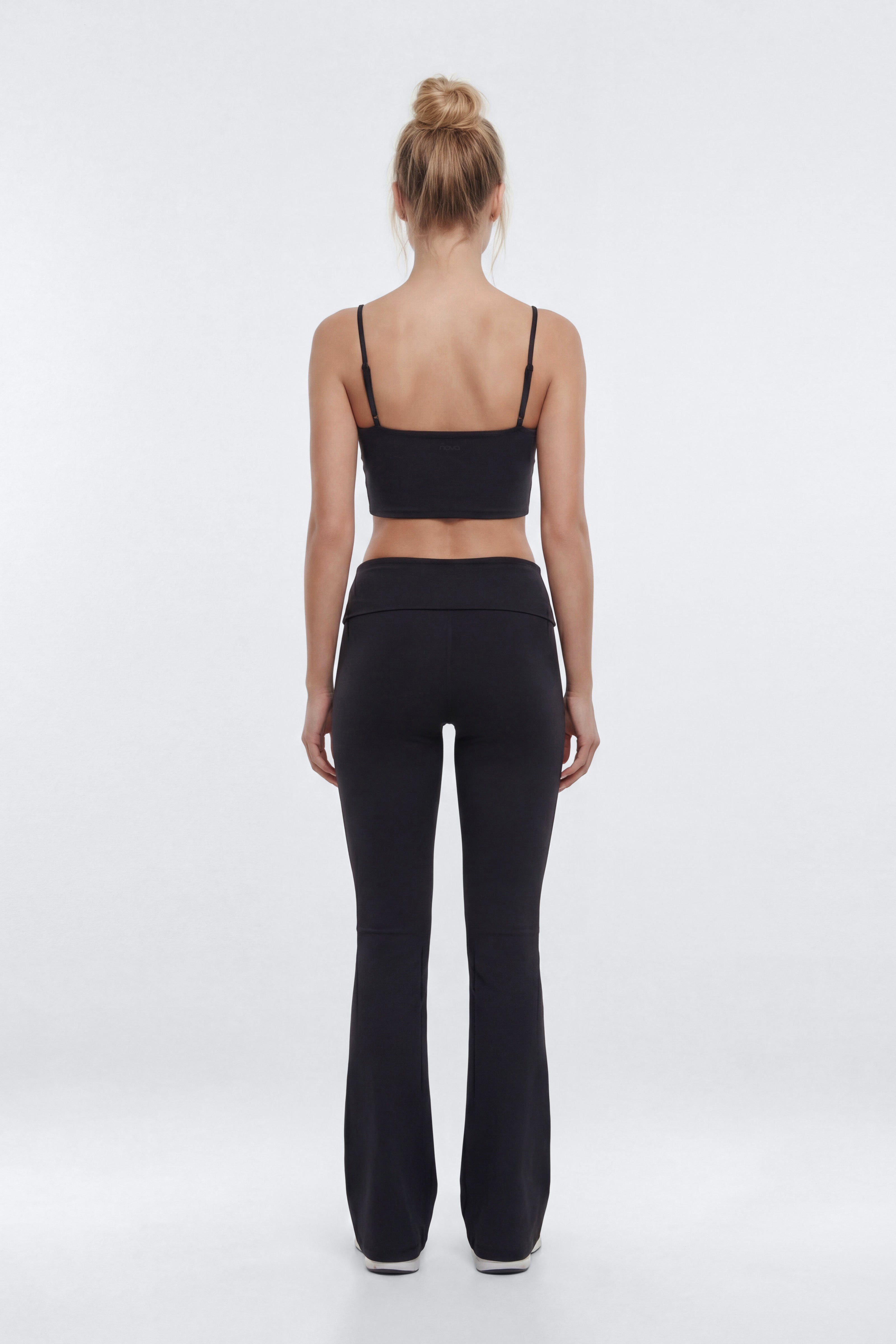 ButterSoft™ 33″ Low Rise Foldover Flare Legging - Black