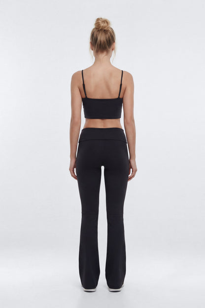 ButterSoft™ 33″ Low Rise Foldover Flare Legging - Black