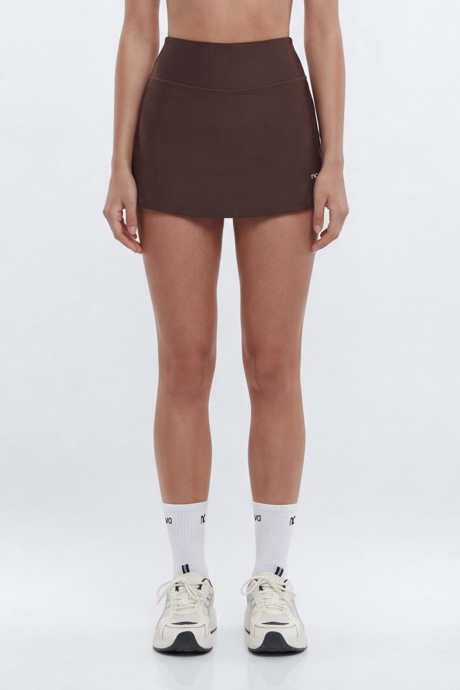 AirSculpt™ Mid Rise Mini Skort - Brown