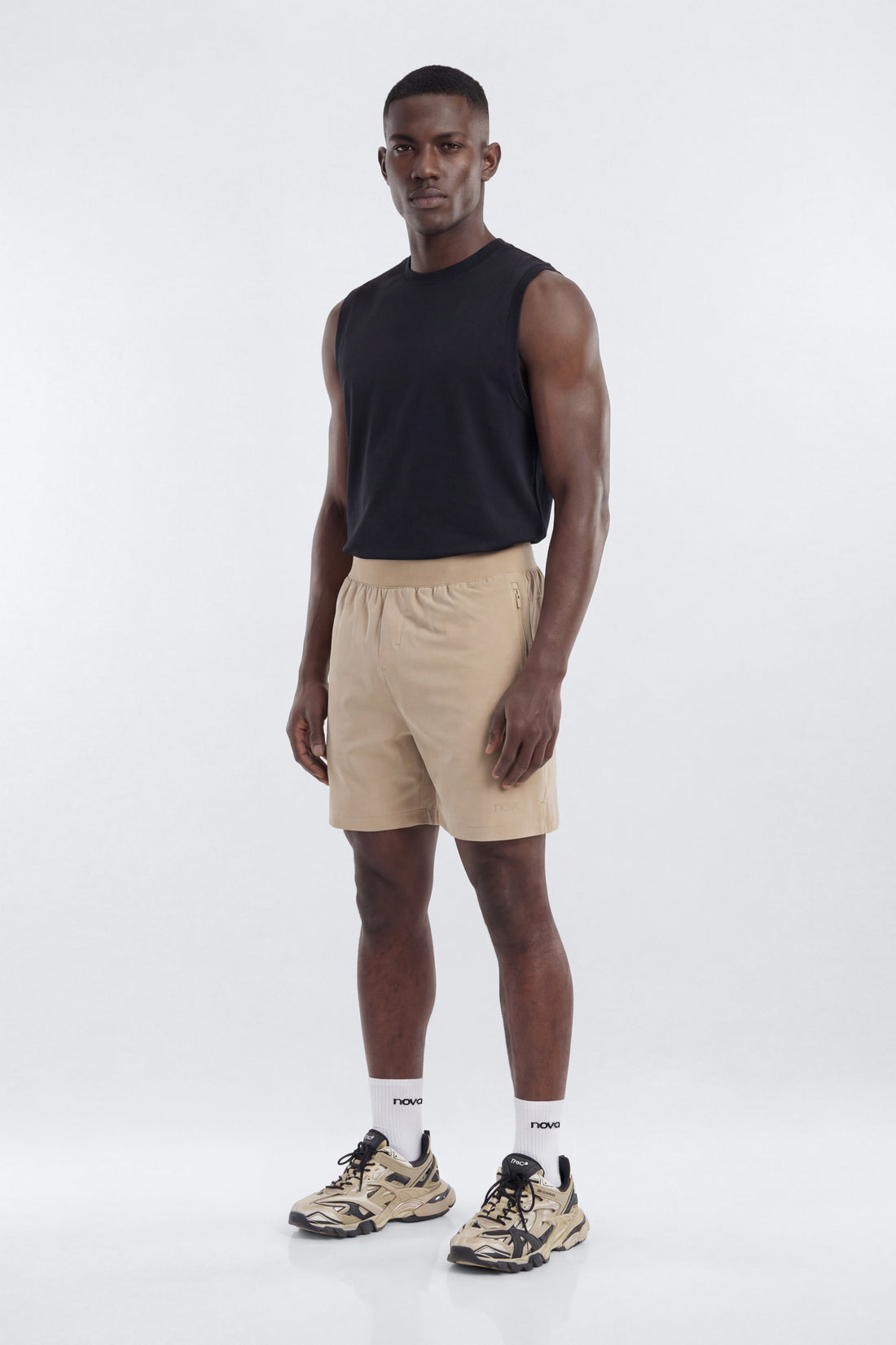 ActiveNylon™ 7″ Pocket Shorts - Taupe