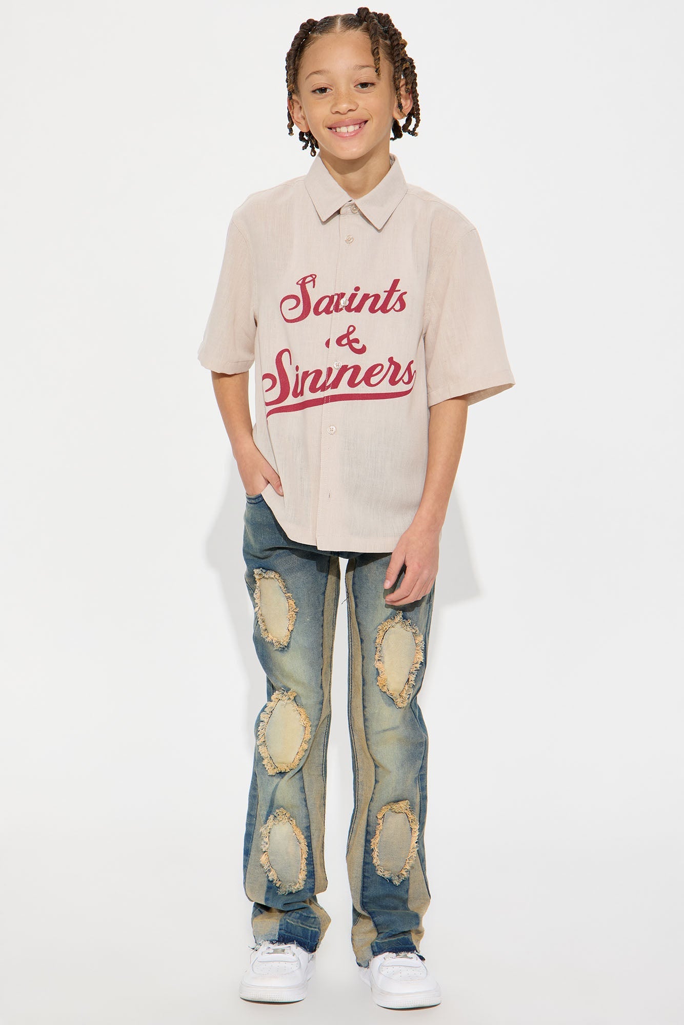 Mini Life Of A Rockstar Denim Jean - Vintage Blue Wash