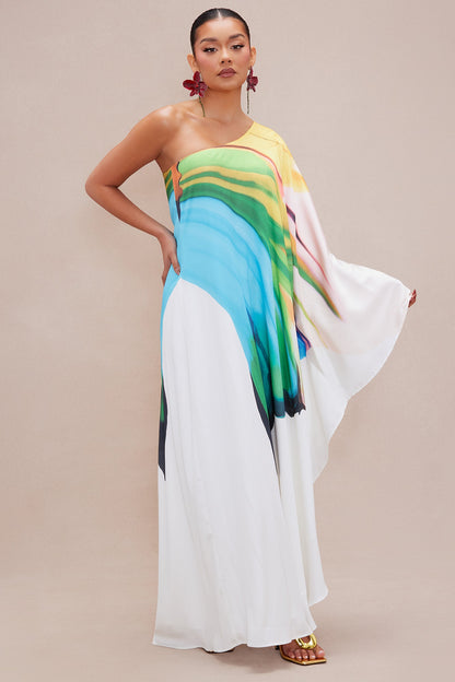 Drinks On The Beach Kaftan - Turquoise/combo