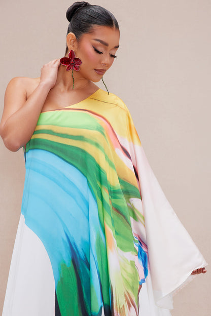 Drinks On The Beach Kaftan - Turquoise/combo