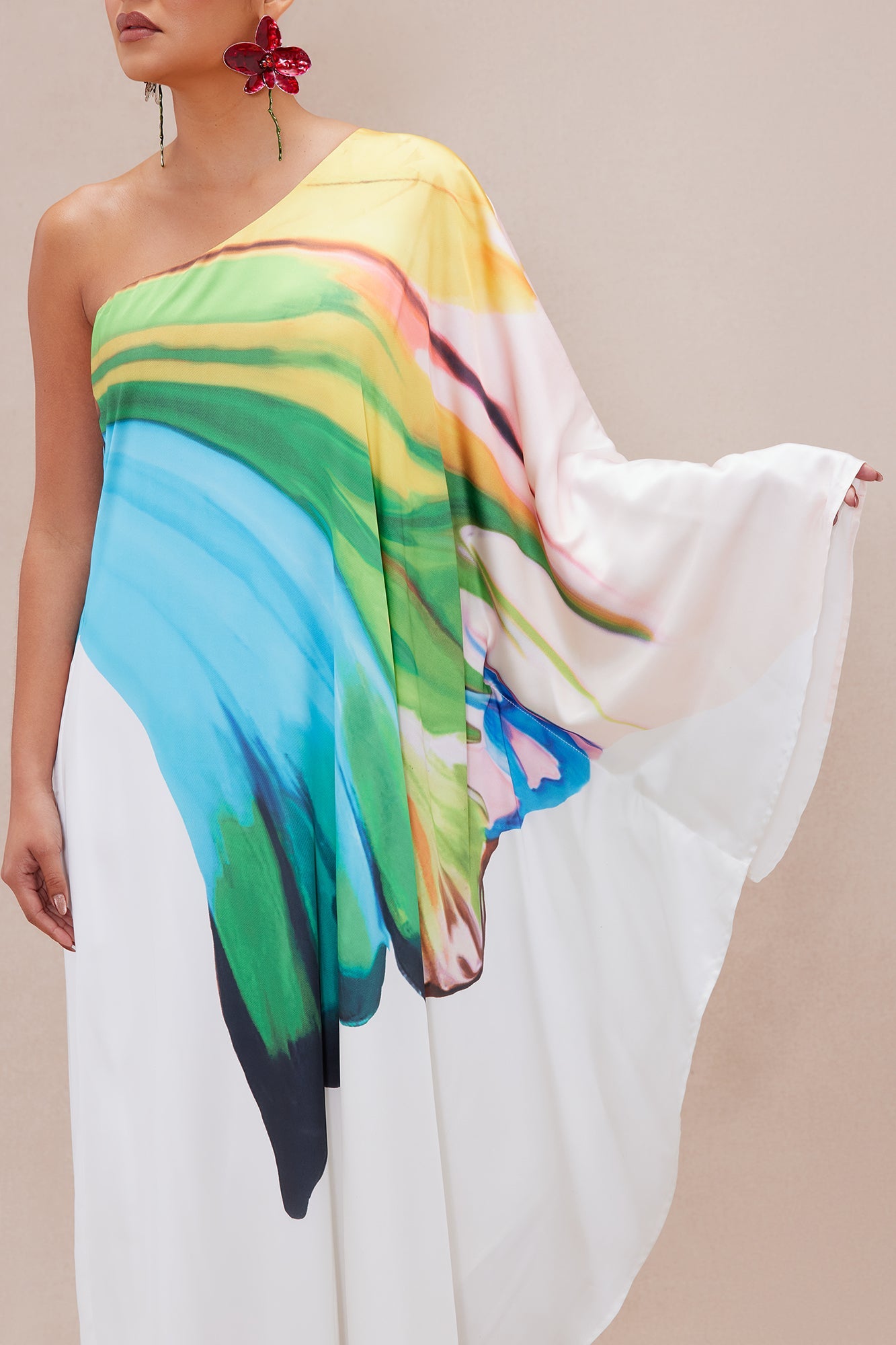 Drinks On The Beach Kaftan - Turquoise/combo