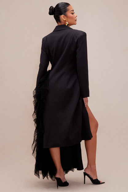 Katie Tulle Blazer - Black