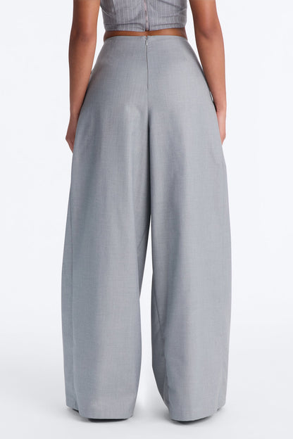 Corporate Queen Trouser Wide Leg Pant 32″ - Grey