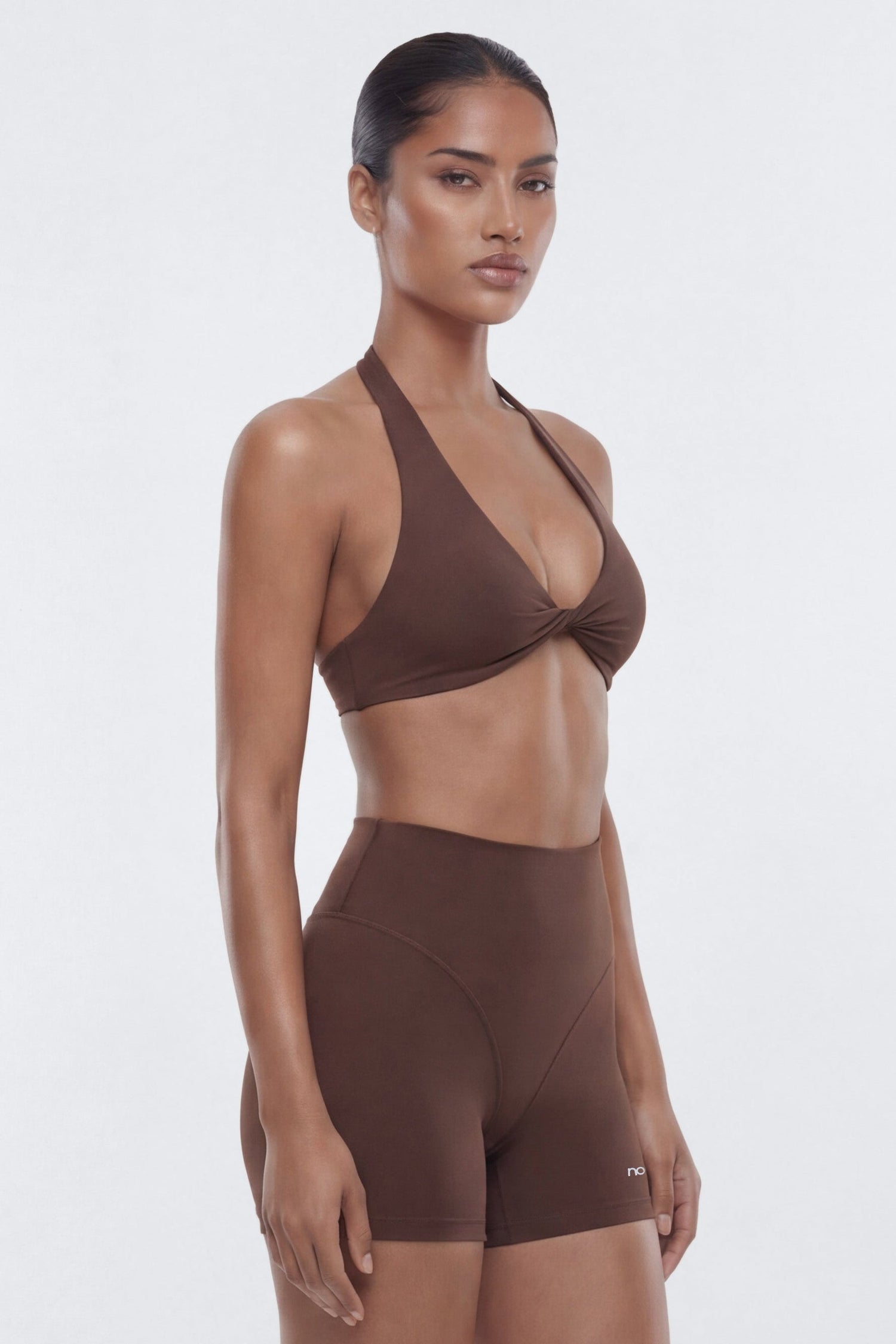 ProStretch™ Twist Front Sports Bra - Brown