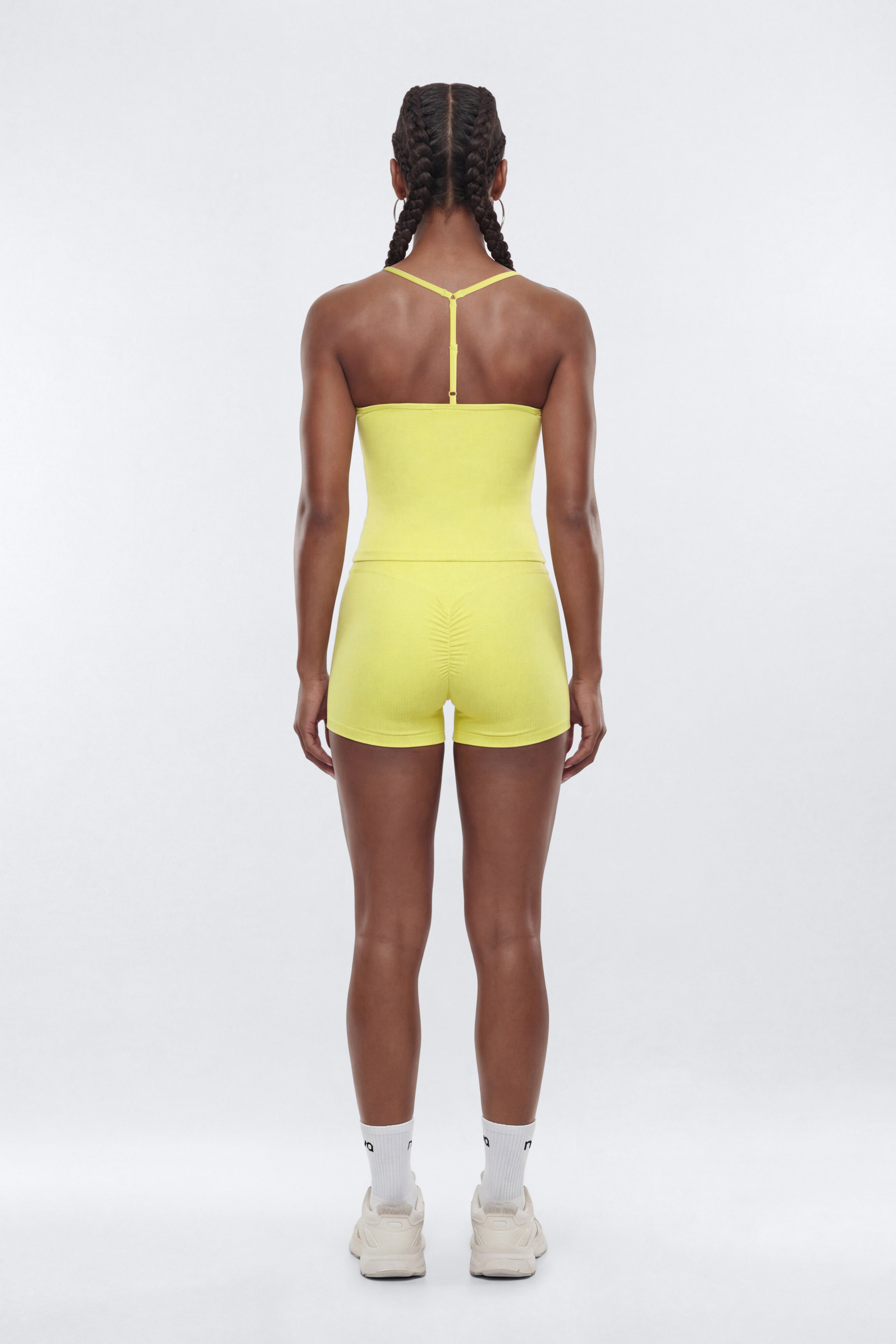 CloudForm™ 3″ Invisible Scrunch Biker Short - Yellow