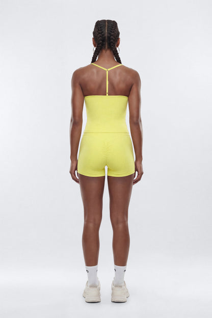 CloudForm™ 3″ Invisible Scrunch Biker Short - Yellow
