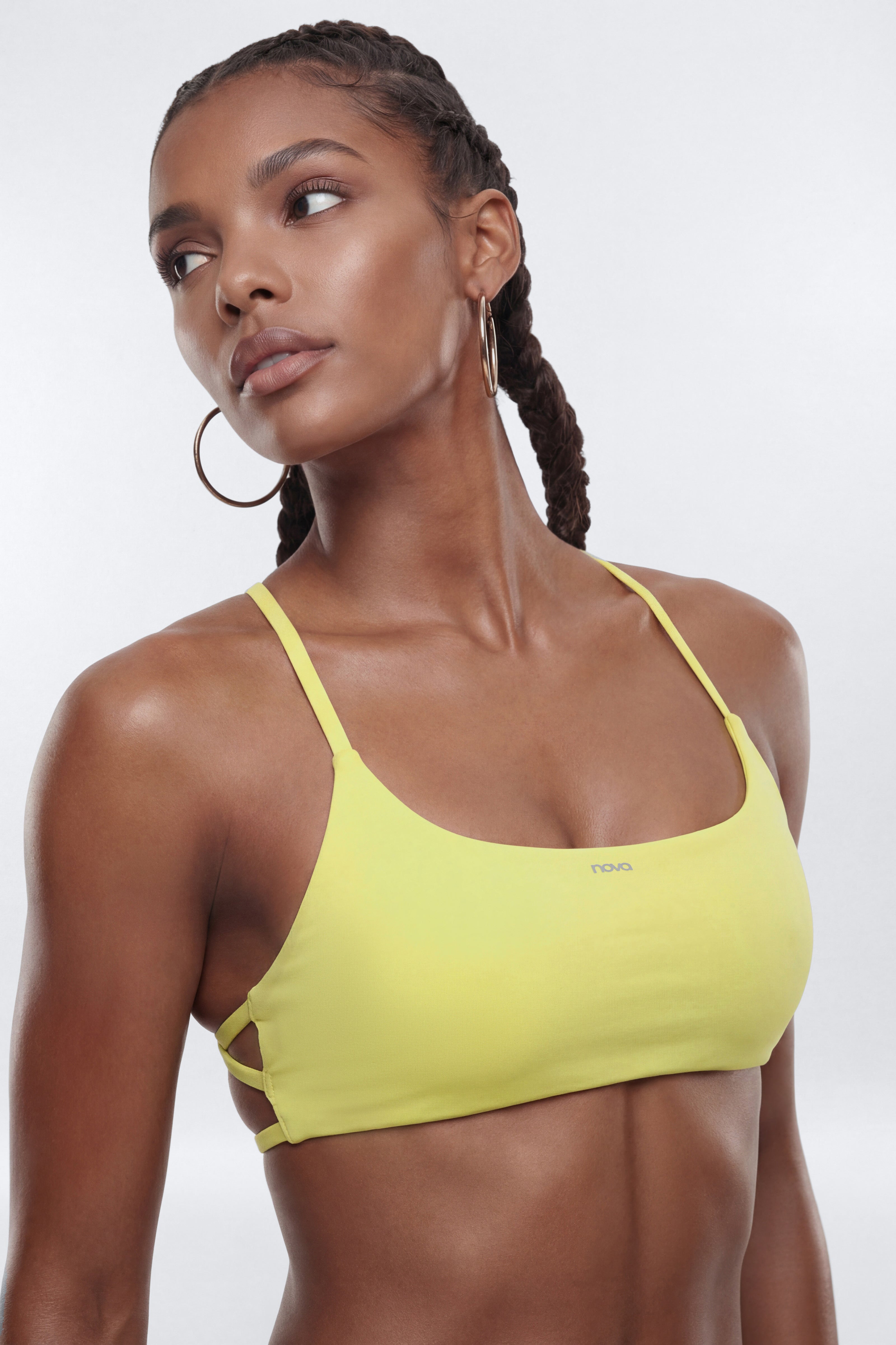 CloudForm™ Strappy Back Sports Bra - Yellow