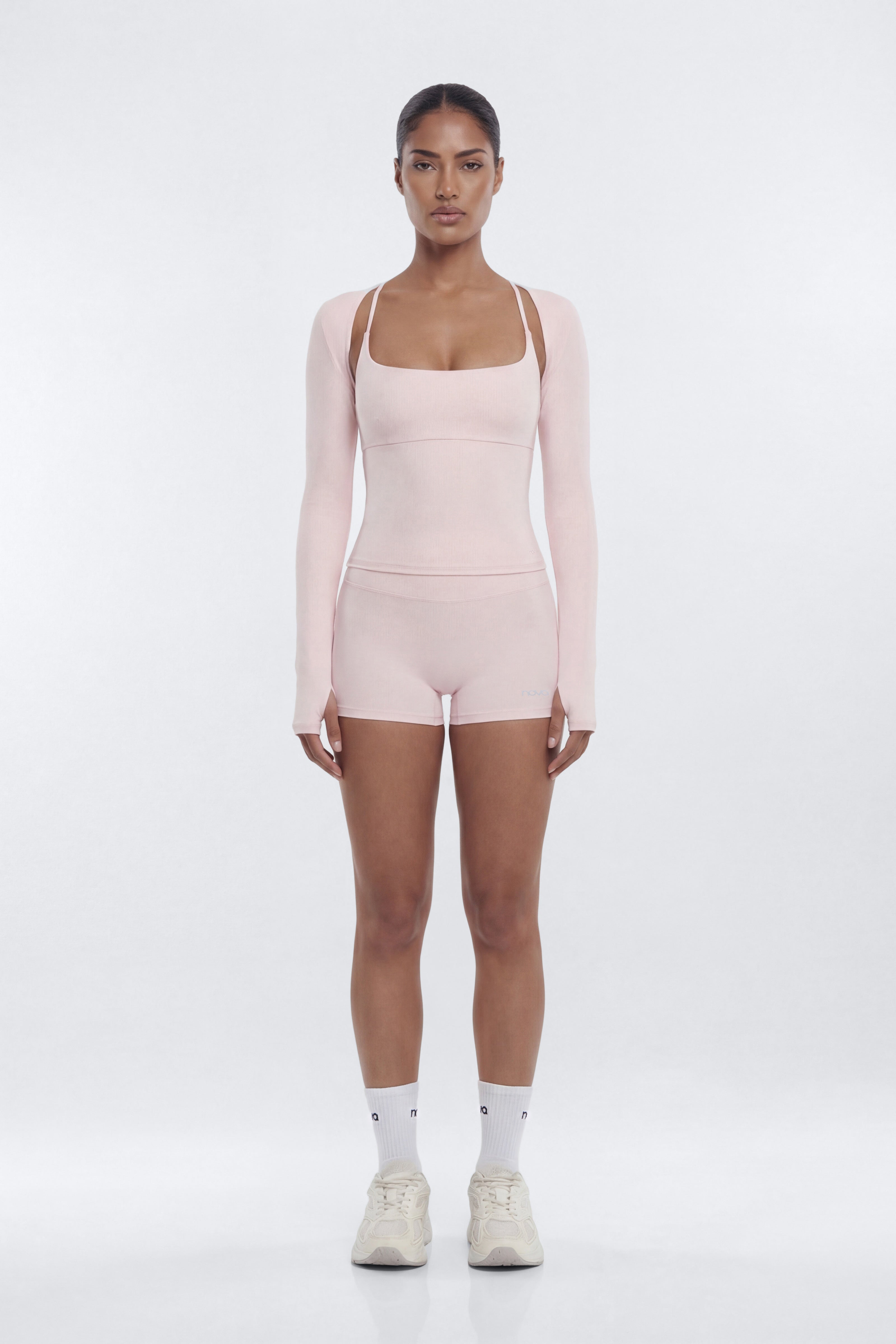 CloudForm™ Long Sleeve Shrug - Pink