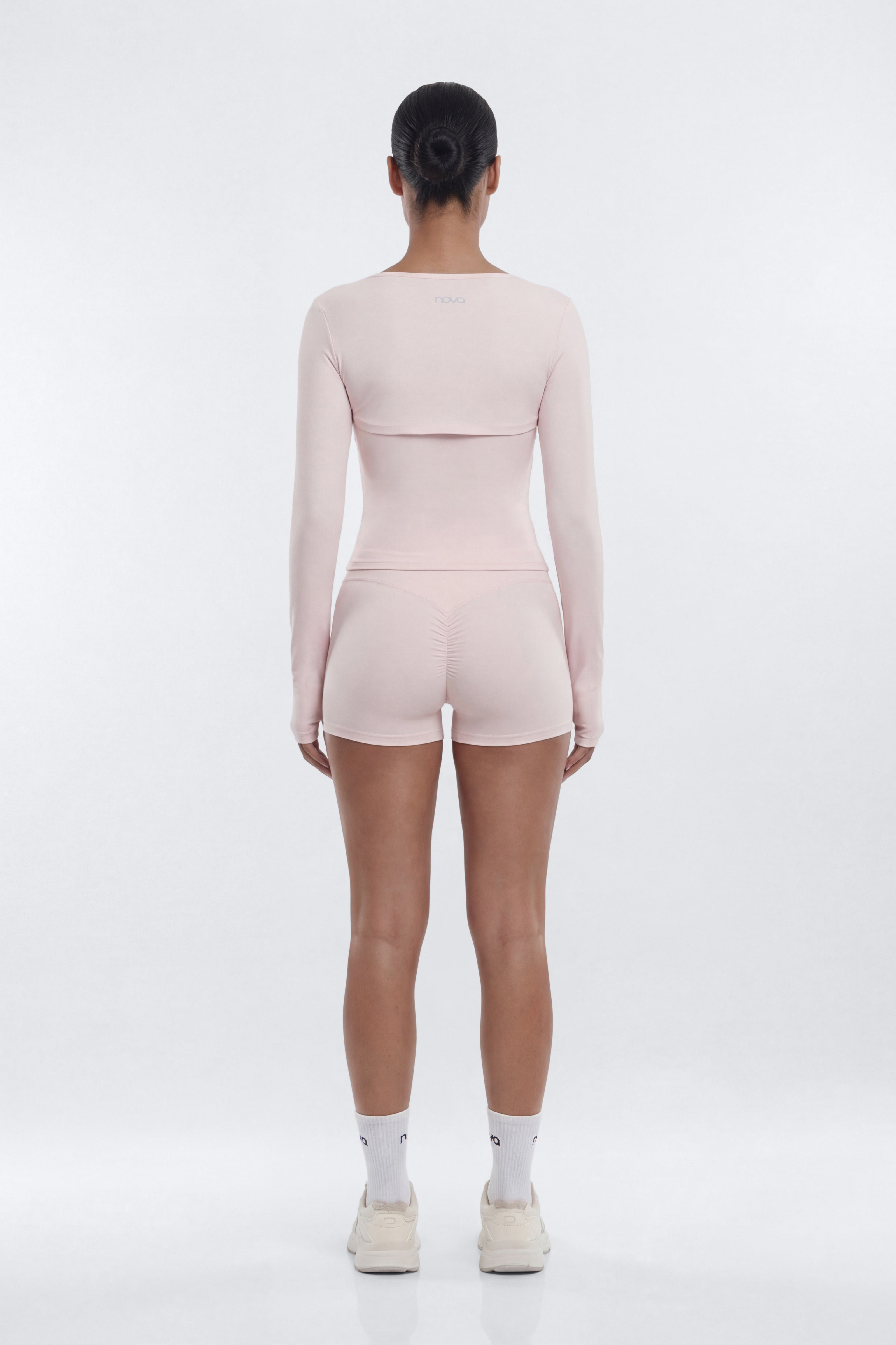 CloudForm™ Long Sleeve Shrug - Pink