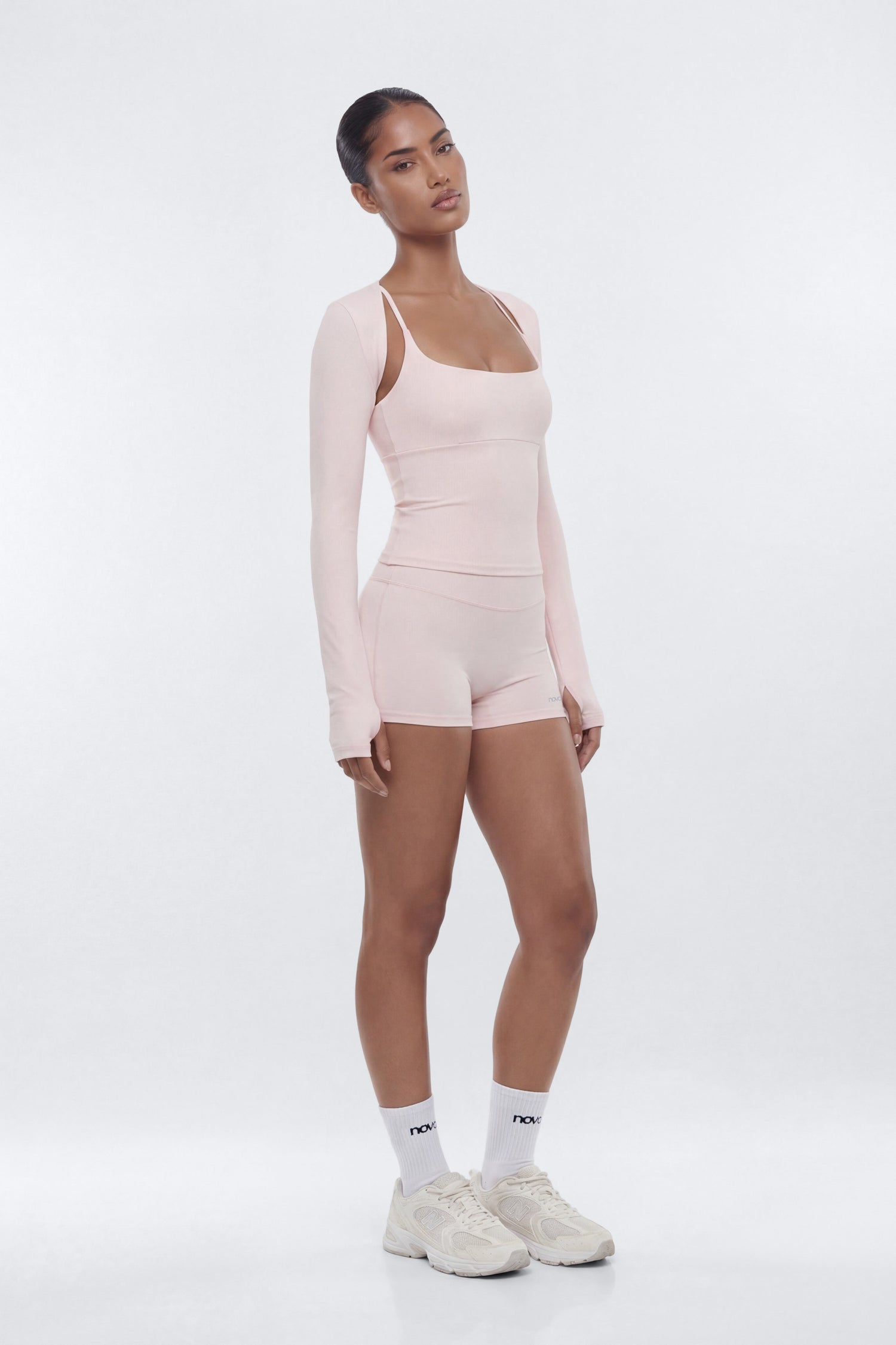 CloudForm™ Long Sleeve Shrug - Pink