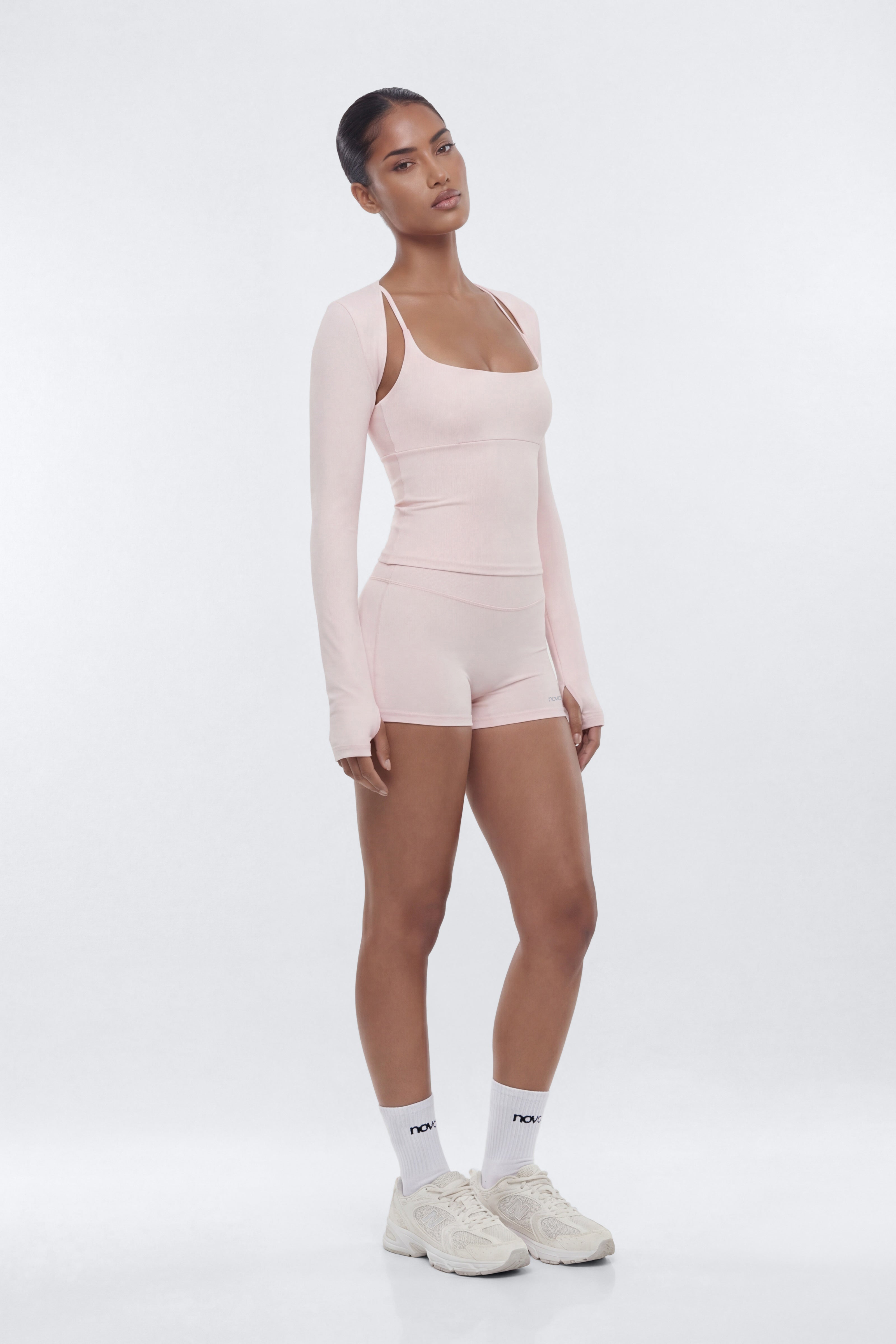 CloudForm™ Long Sleeve Shrug - Pink