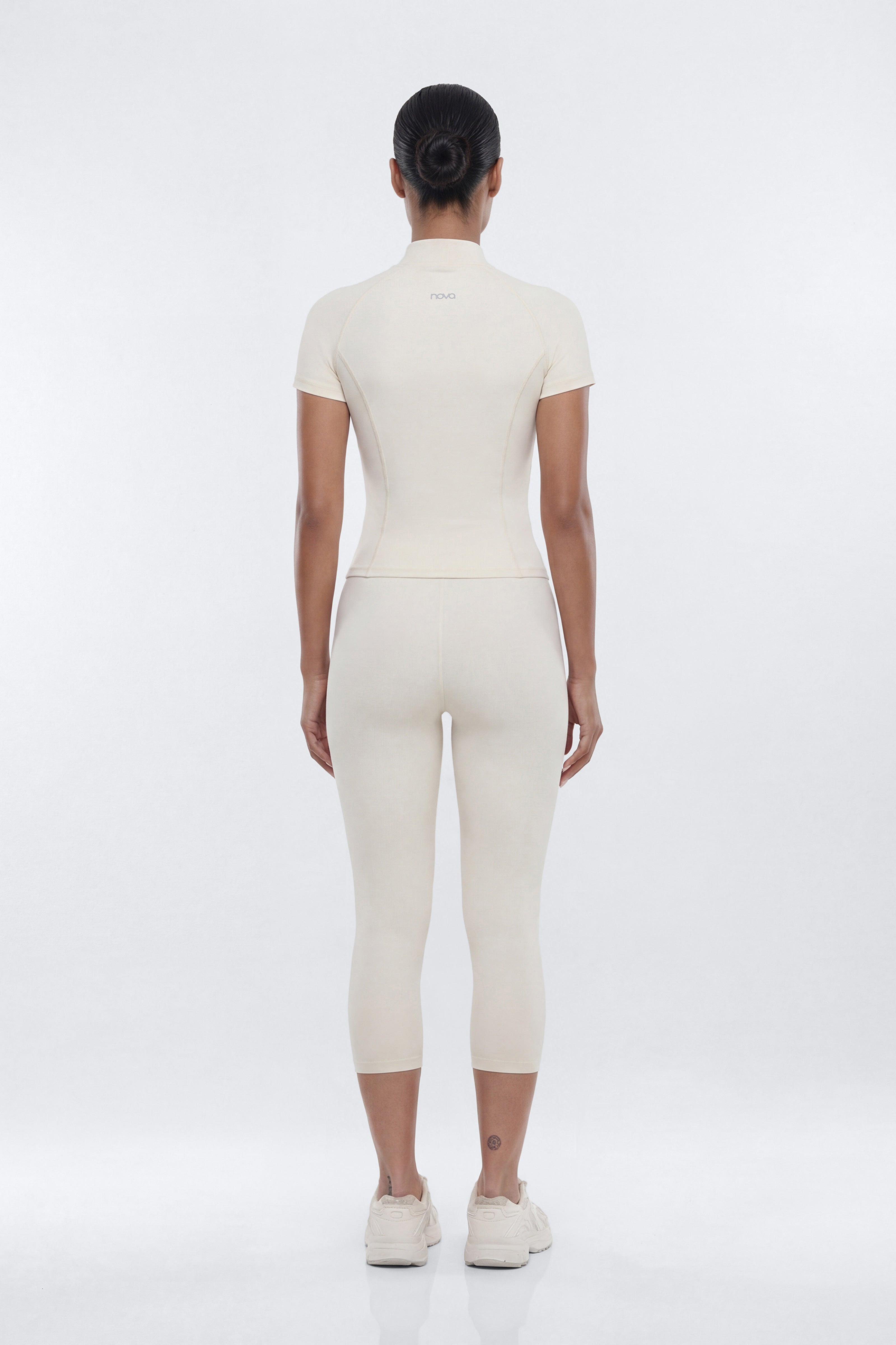 CloudForm™ Short Sleeve Full Zip Jacket - Beige
