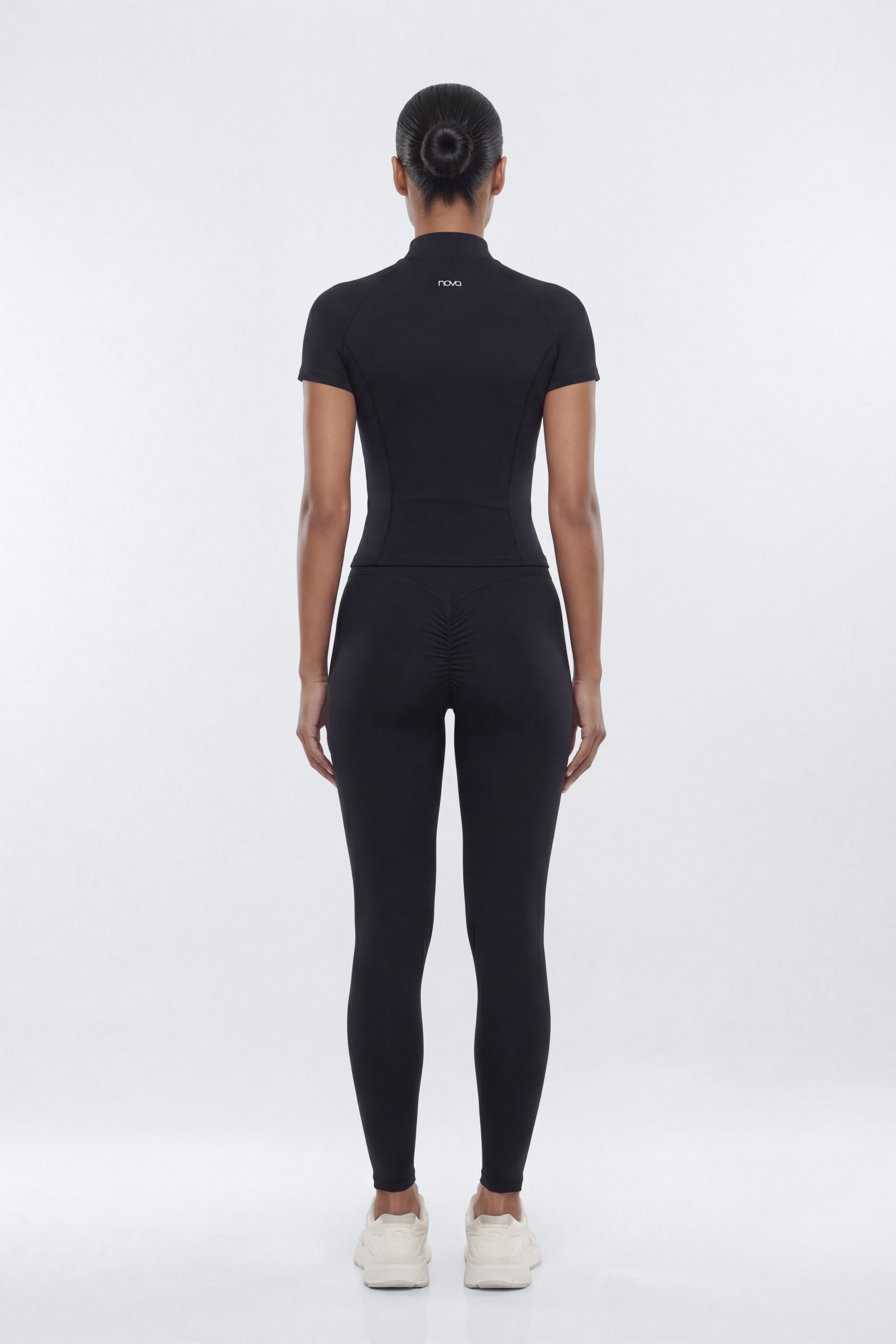 CloudForm™ Short Sleeve Full Zip Jacket - Black