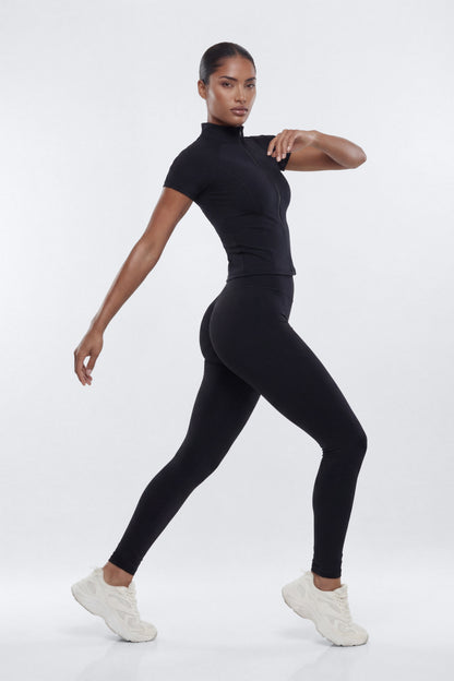 CloudForm™ 25″ Invisible Scrunch Legging - Black