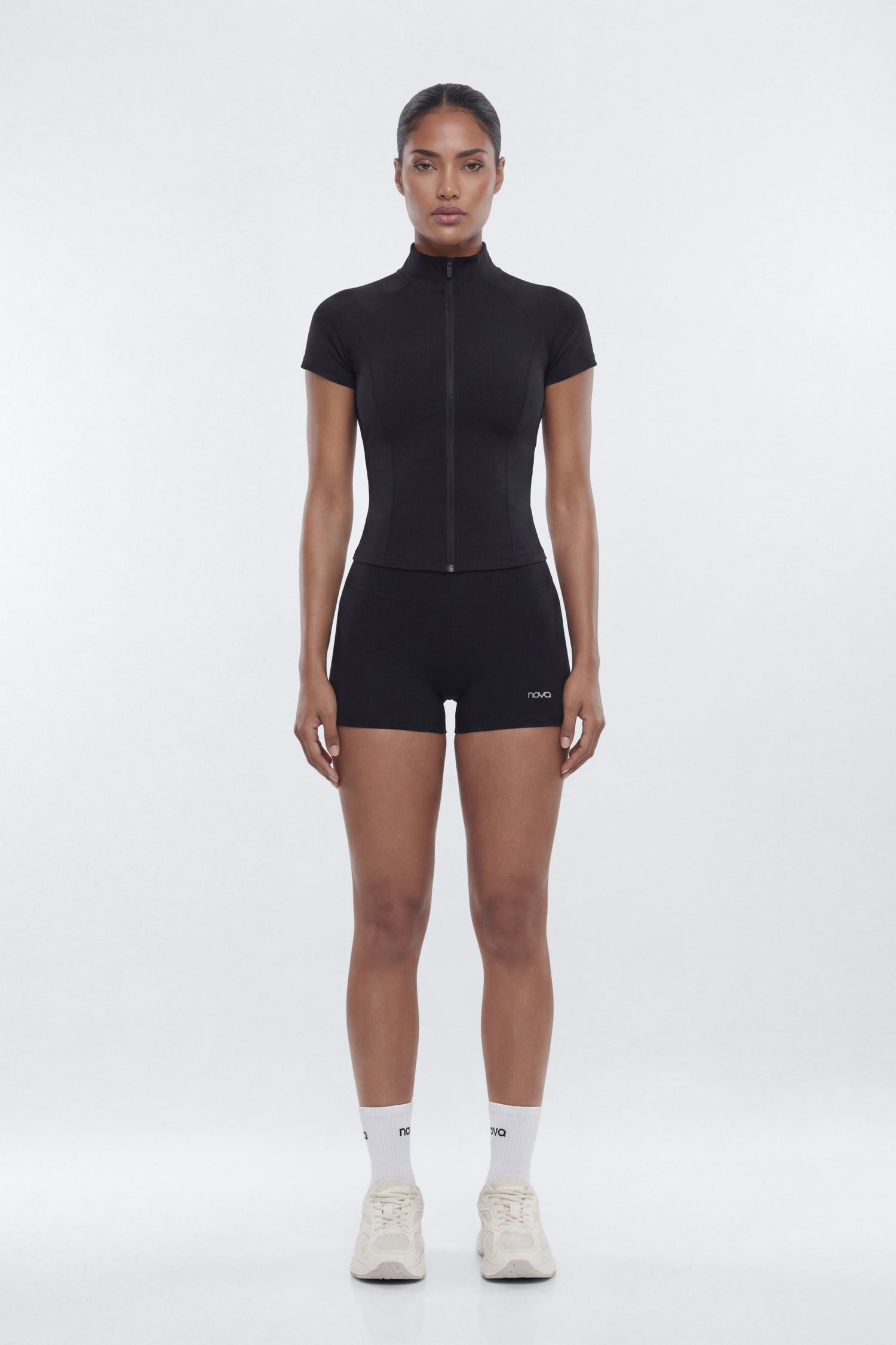 CloudForm™ 3″ Invisible Scrunch Biker Short - Black