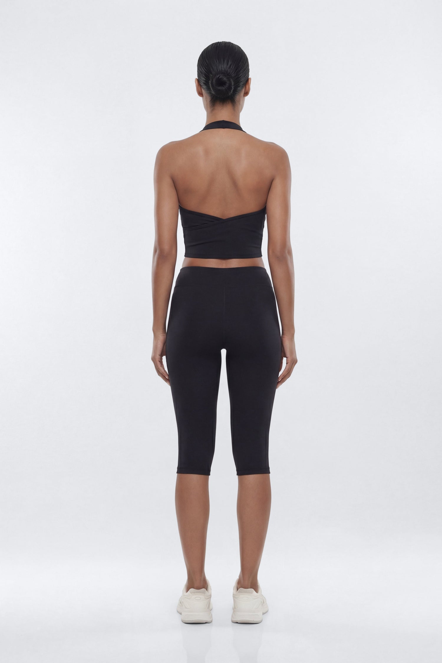 ButterSoft™ Halter Sports Top - Black