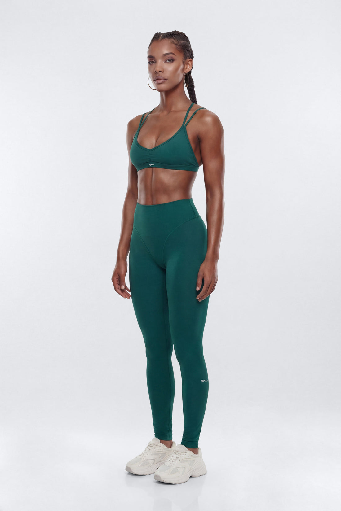 ProStretch™ 28″ V Front Skinny Legging - Green