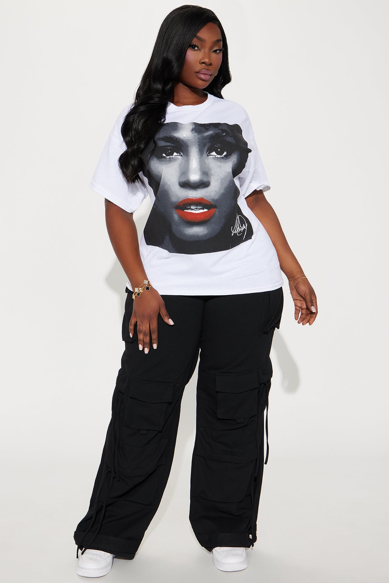 Whitney Houston Up Close Tee - White