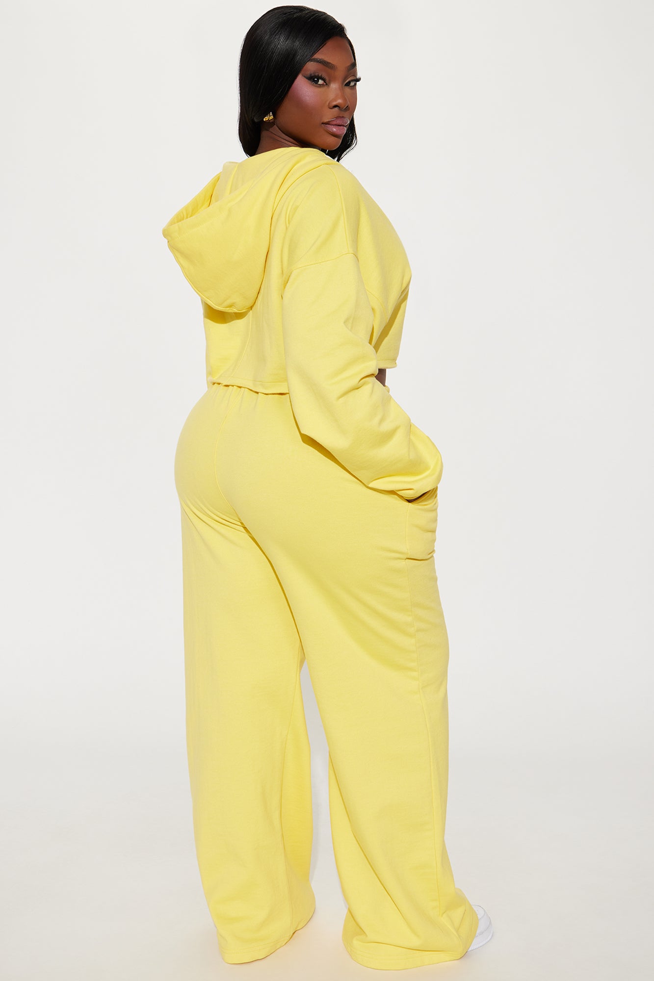 On The Way Sweatpant Set - Yellow
