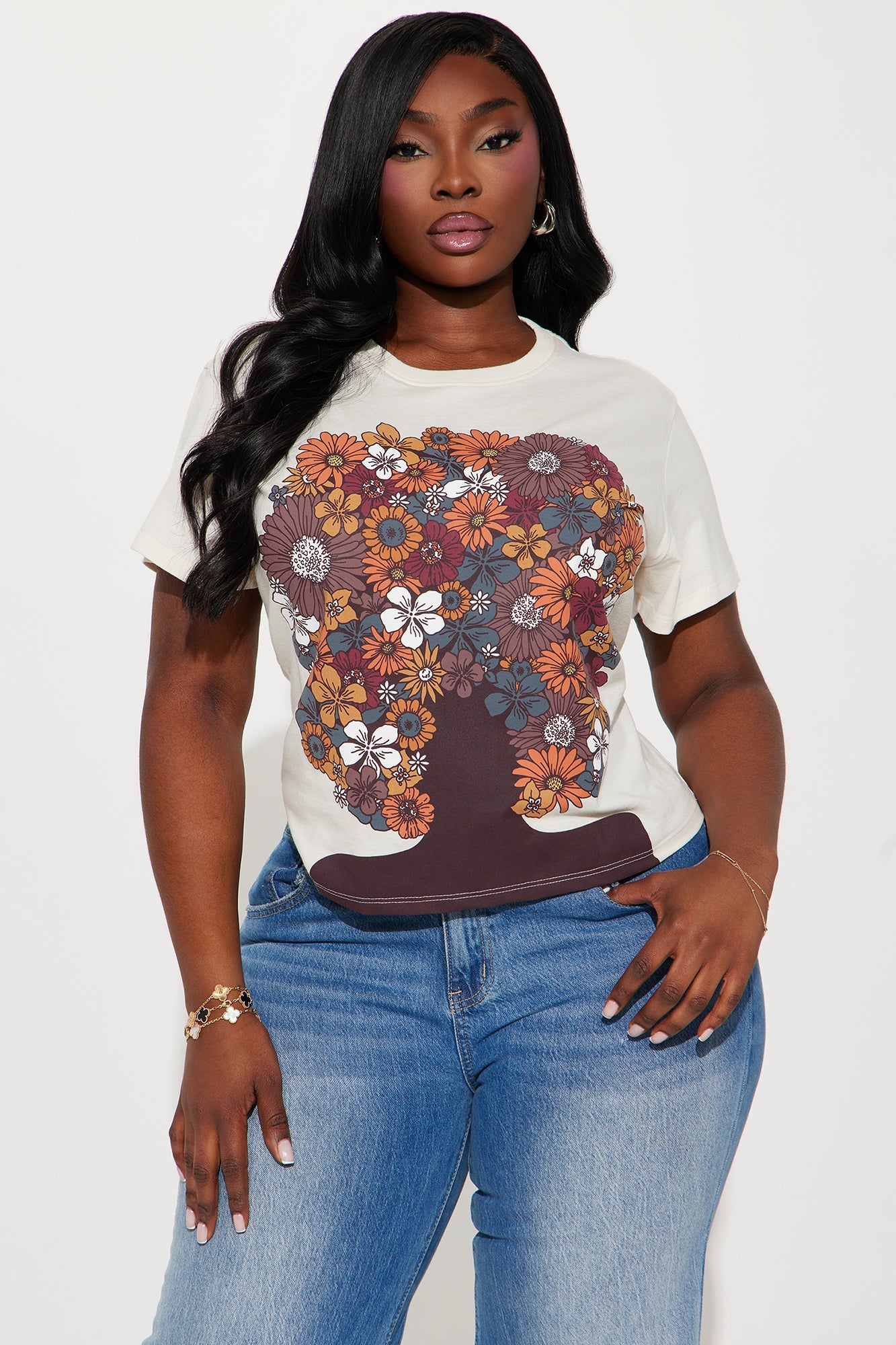 Empowered Bold Beauty Tee - Ivory