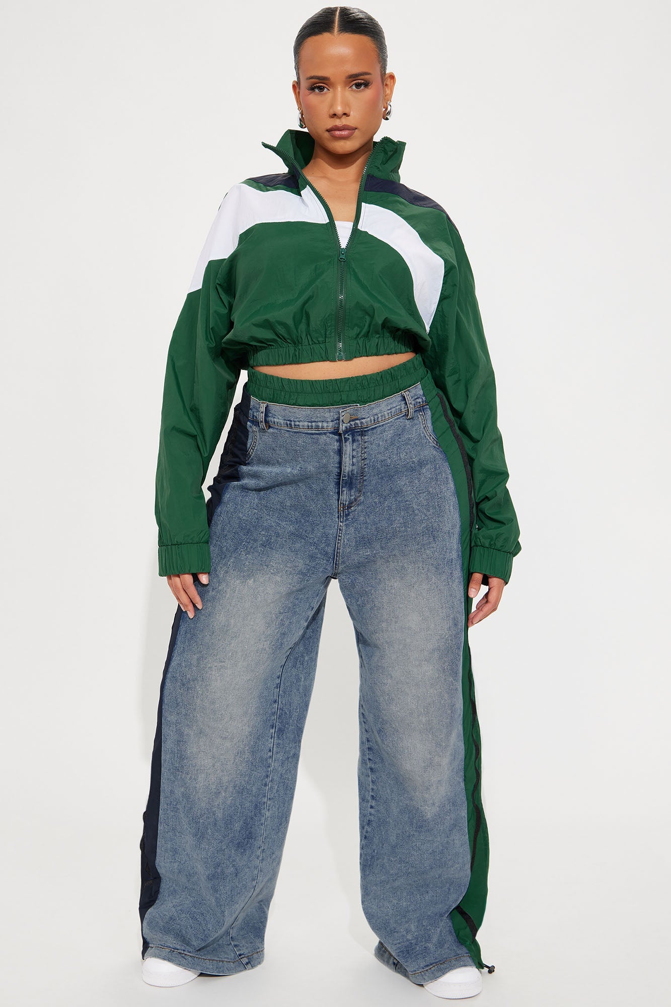 Sporty Girl Pant Set - Green/combo