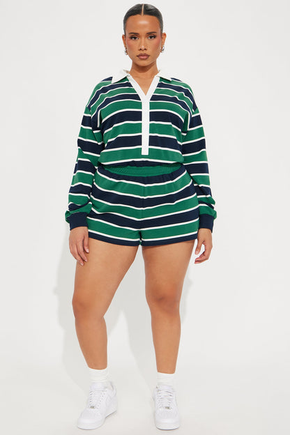 Sporty Vibe Romper - Green/combo