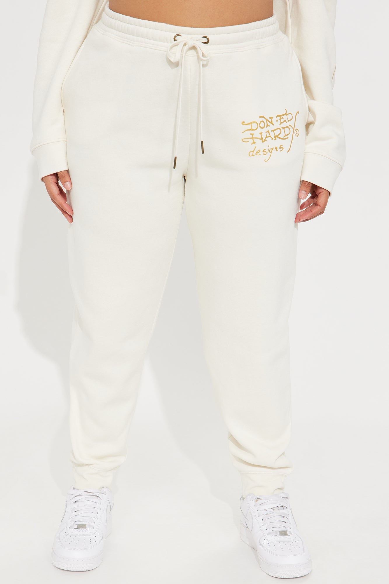 Ed Hardy Retro Tiger Jogger - Ivory