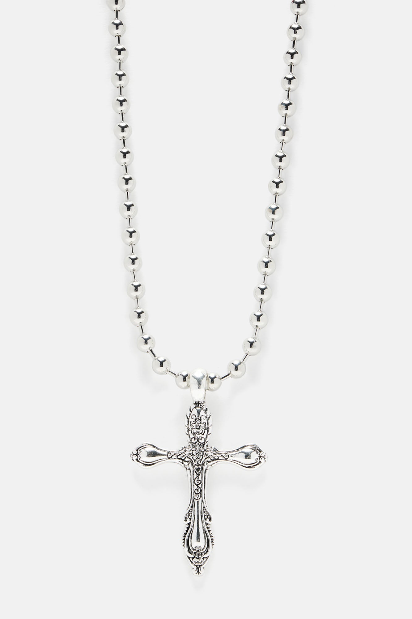 Inviolable Cross Chain Necklace - Silver
